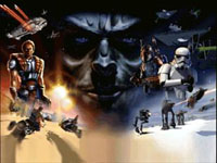 une photo d'Ã©cran de Star Wars - Shadows of the Empire sur Nintendo 64